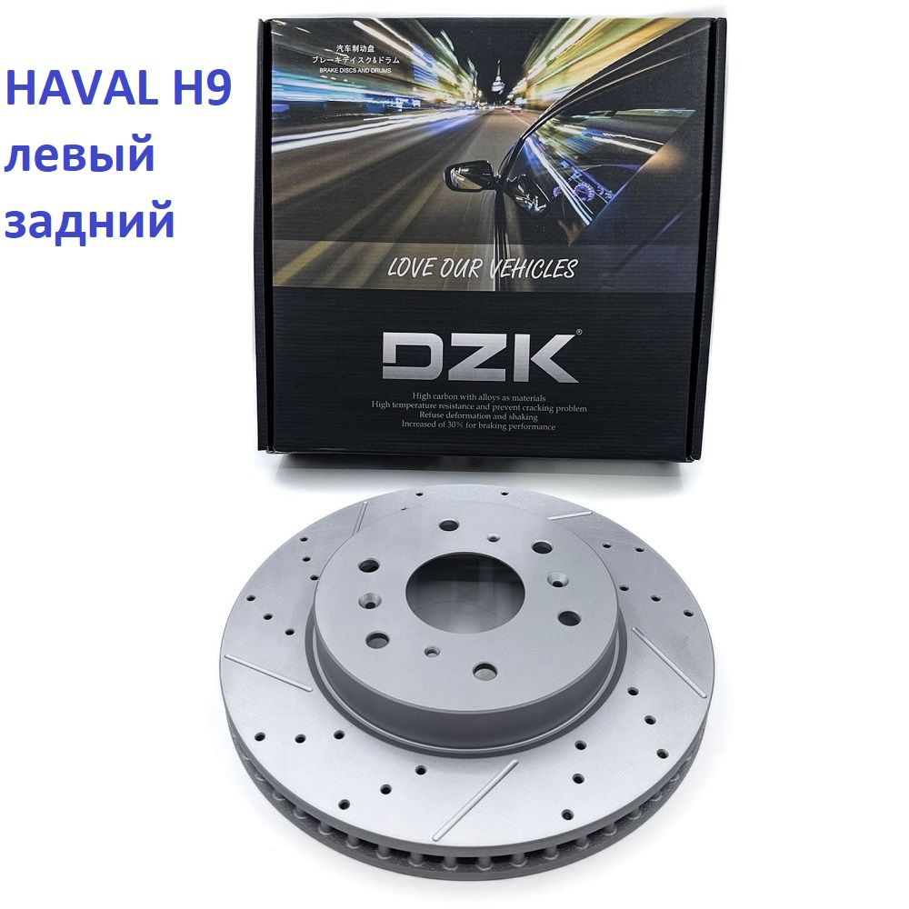 HAVAL H9 дизель и 245 л.с. (до 2024) задний ЛЕВЫЙ перфорированный тормозной диск, 3502011XKV08A